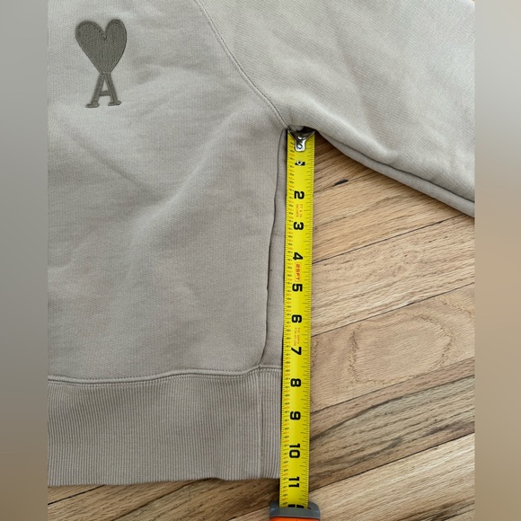 AMI Paris Ami De Coeur Hoodie - Beige - XXS - Picture 8 of 9